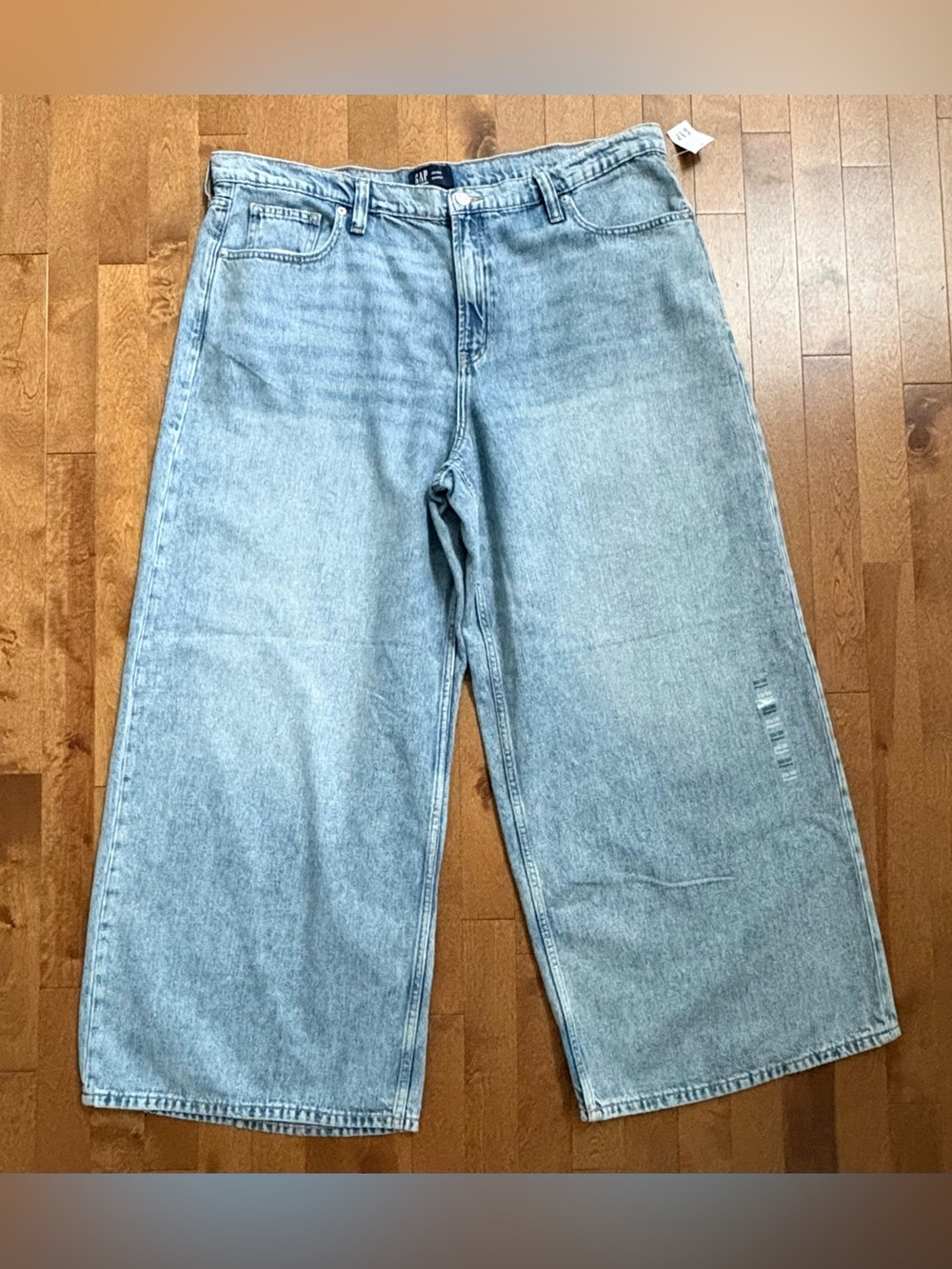 GAP Baggy Wide Leg Jeans Light Wash | Size 20 / 35R NWT